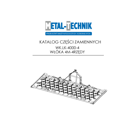 Katalog części zamiennych Włóka łąkowa lekka 4000-4